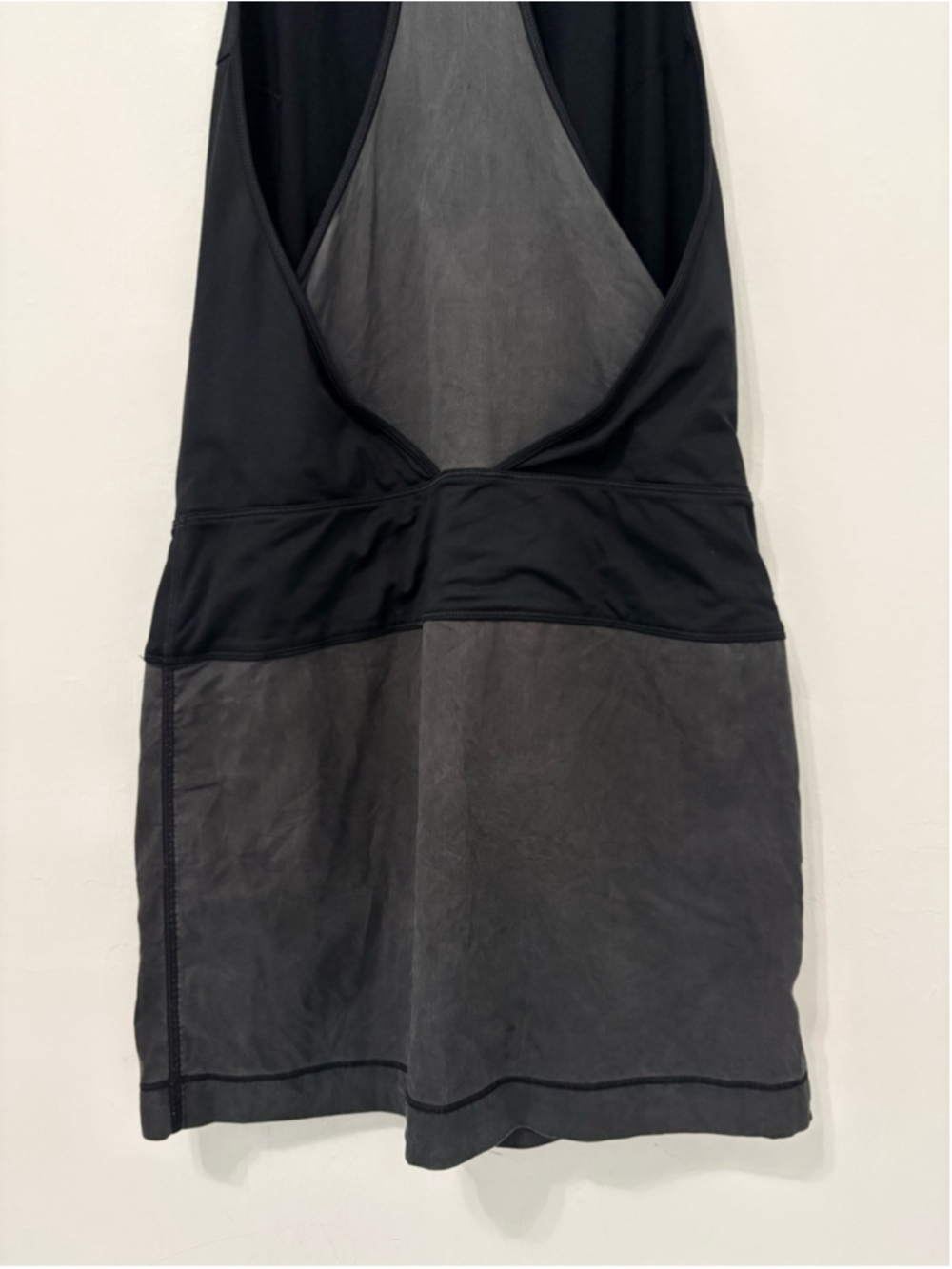Lululemon Blissed Out Tank Dress Sz 2 Black Gray EUC - Picture 9 of 11